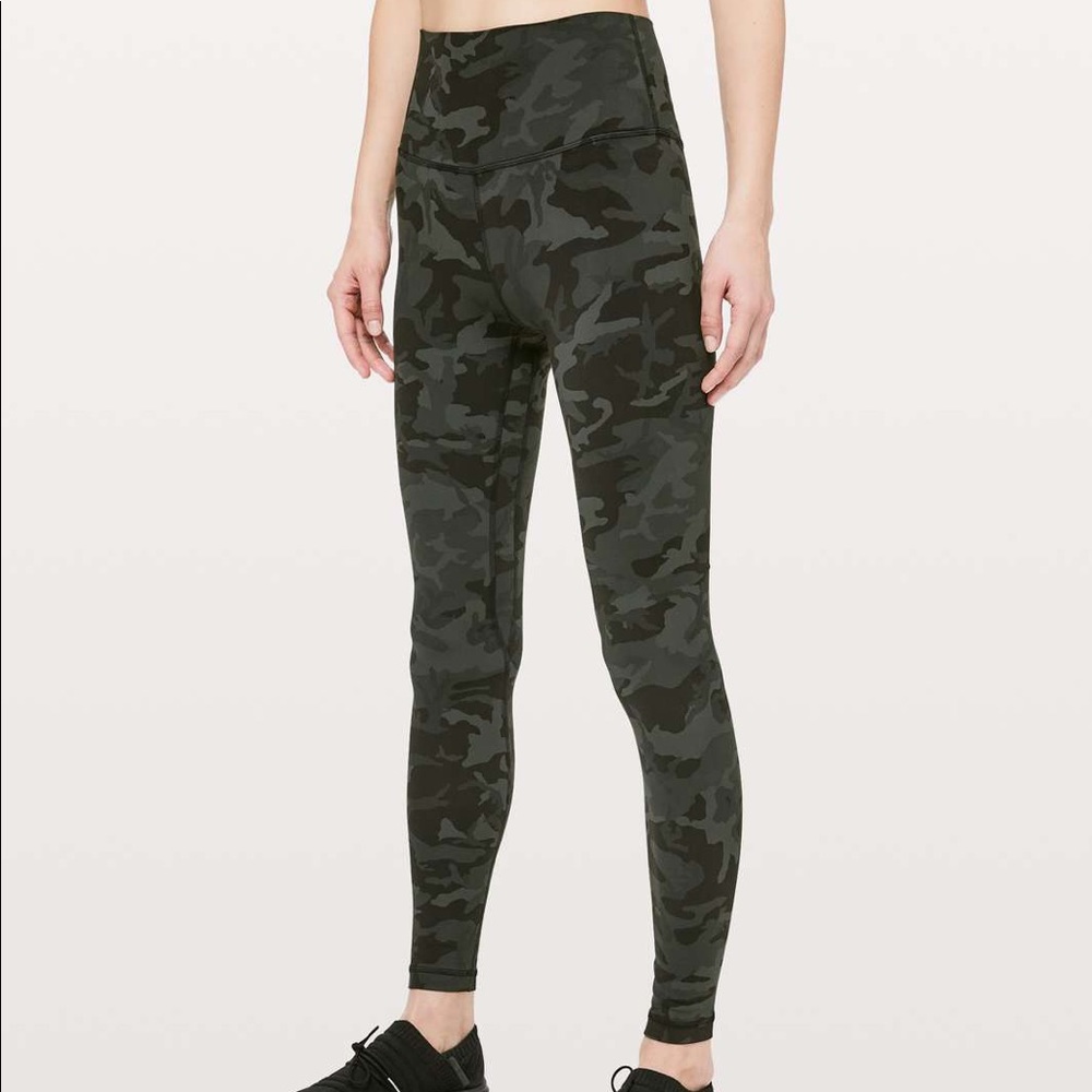 lululemon Align Leggings green camo